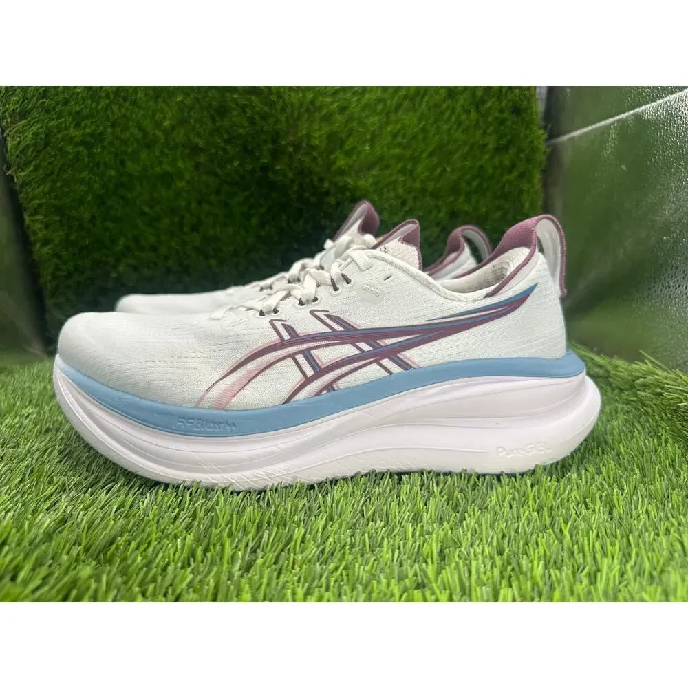 Asics Gel-Nimbus 28 1012B899 Athletic Sneaker Women's 8 Blue Knit Running Sports